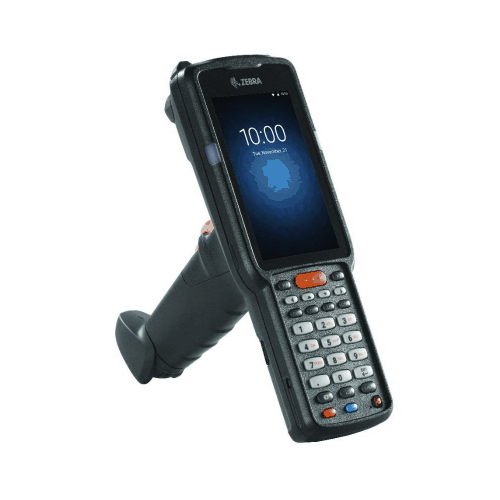 A mobile device with a hand held scanner.